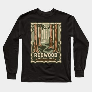 Redwood National Park Travel Sticker Long Sleeve T-Shirt